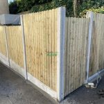 Wooden fencing in county wicklow